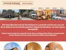 Tablet Screenshot of landcafe-rudolph.de